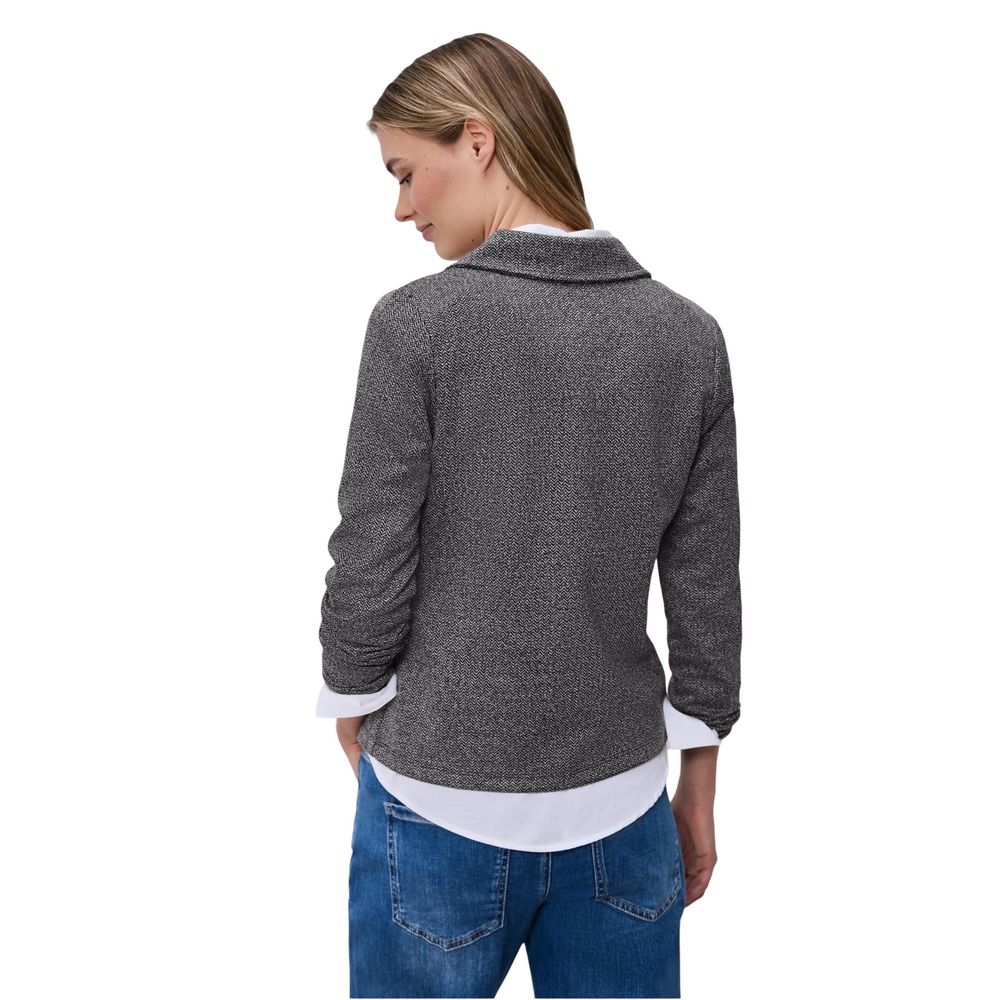 Blue Polyester Blazer - ventzia