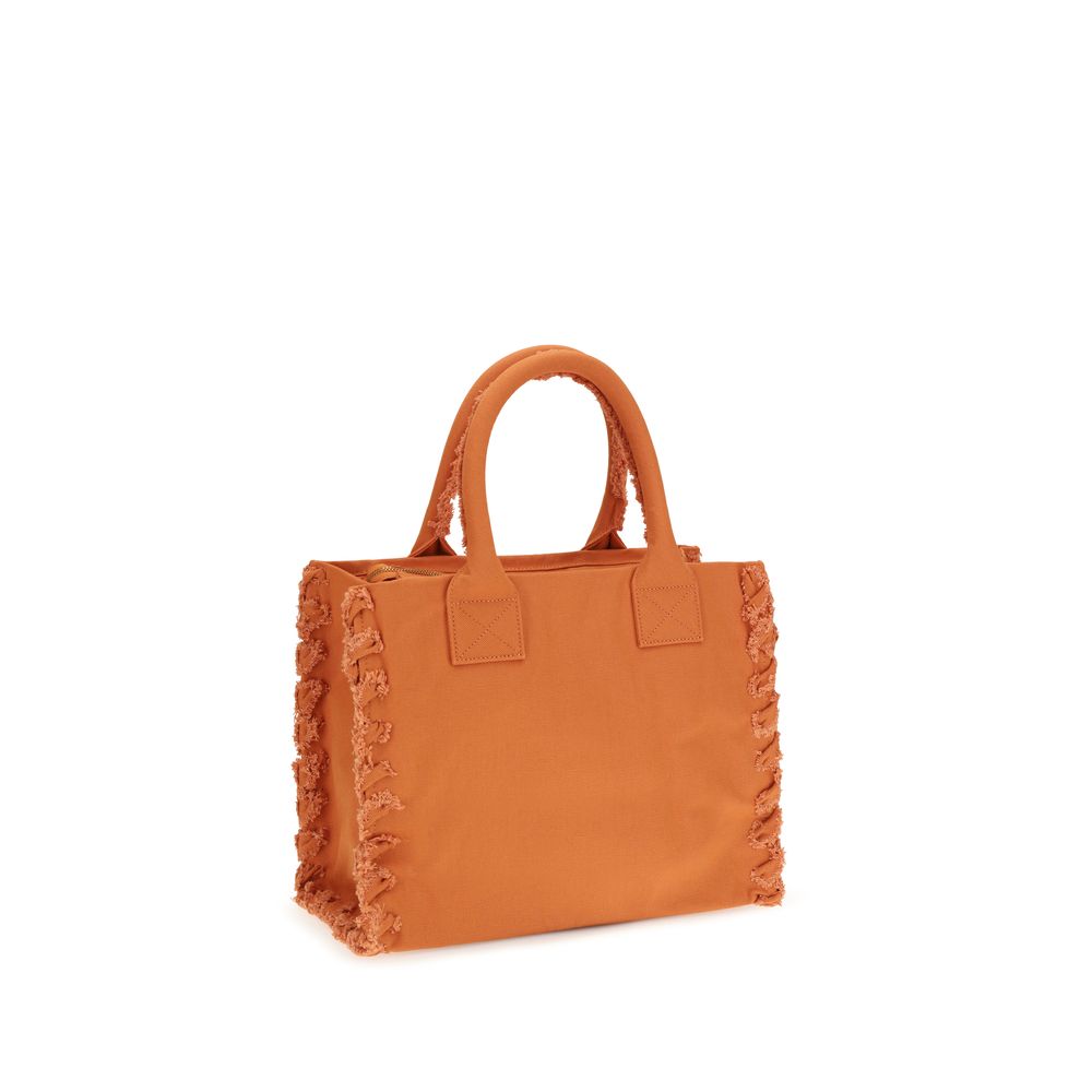 Orange Cotton Shoulder Bag - ventzia