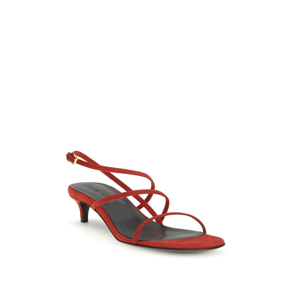 Multicolor Calf Leather Bos Taurus Stiletto Heel Sandals - ventzia