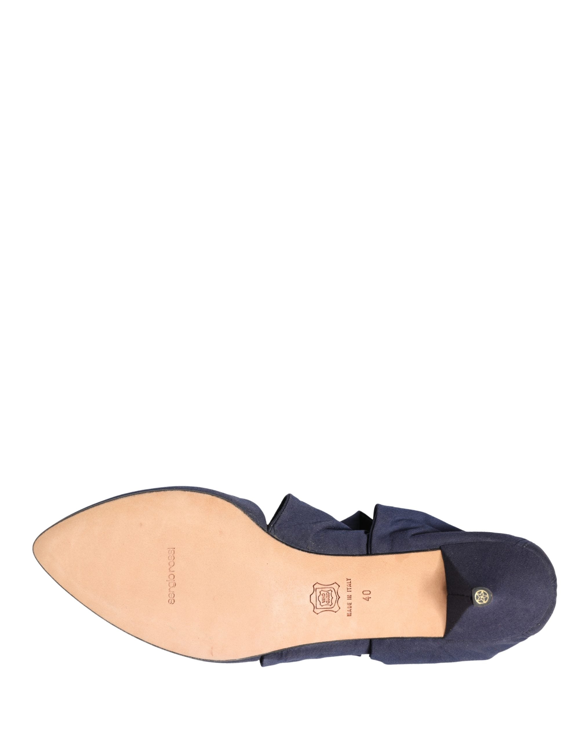 Blue Cotton Ankle Boots Shoes - ventzia