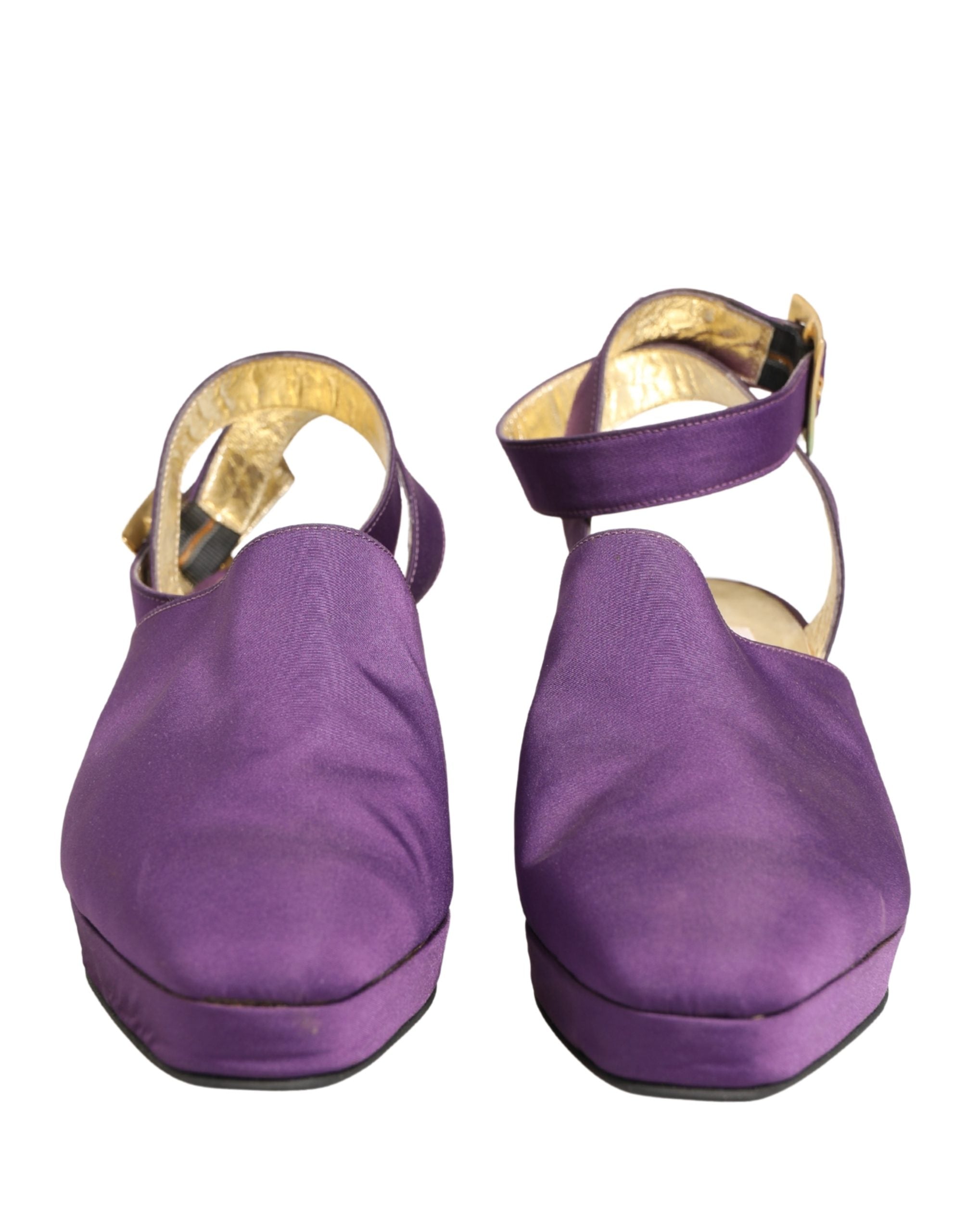 Purple Suede Sandals Shoes - ventzia