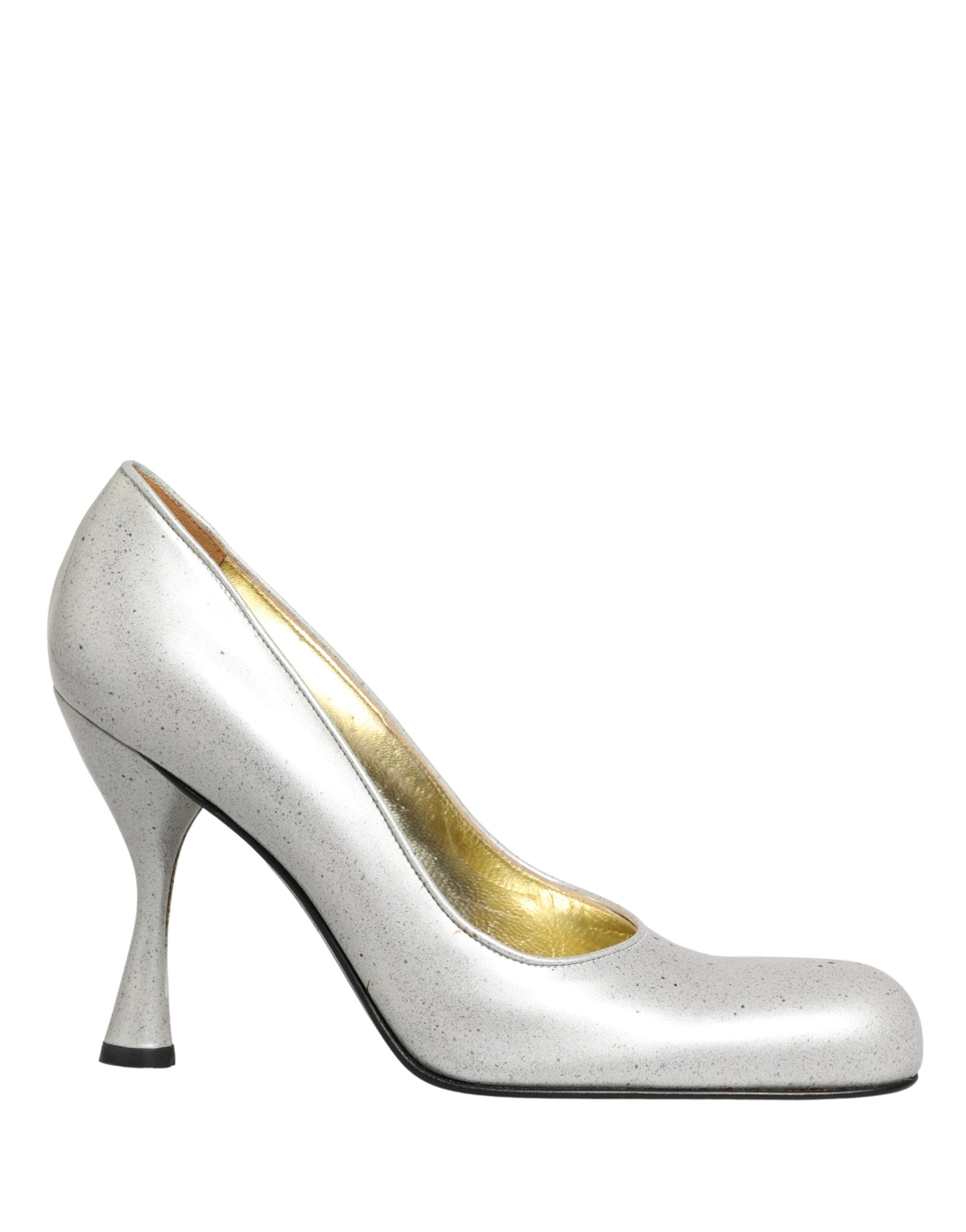 White Leather High Heels Women Pumps Shoes - ventzia