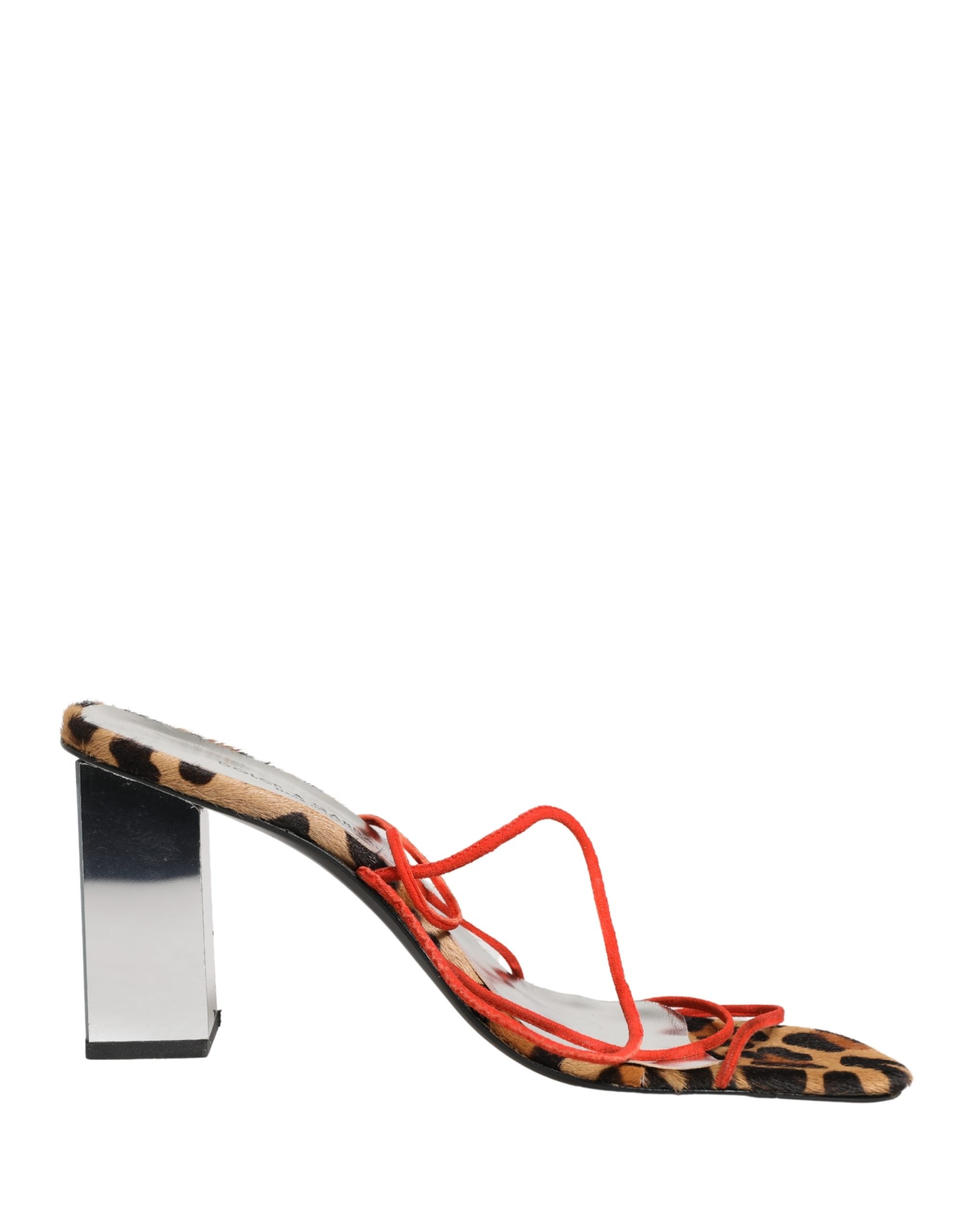 Multicolor Leather Block Heels Sandals Shoes - ventzia