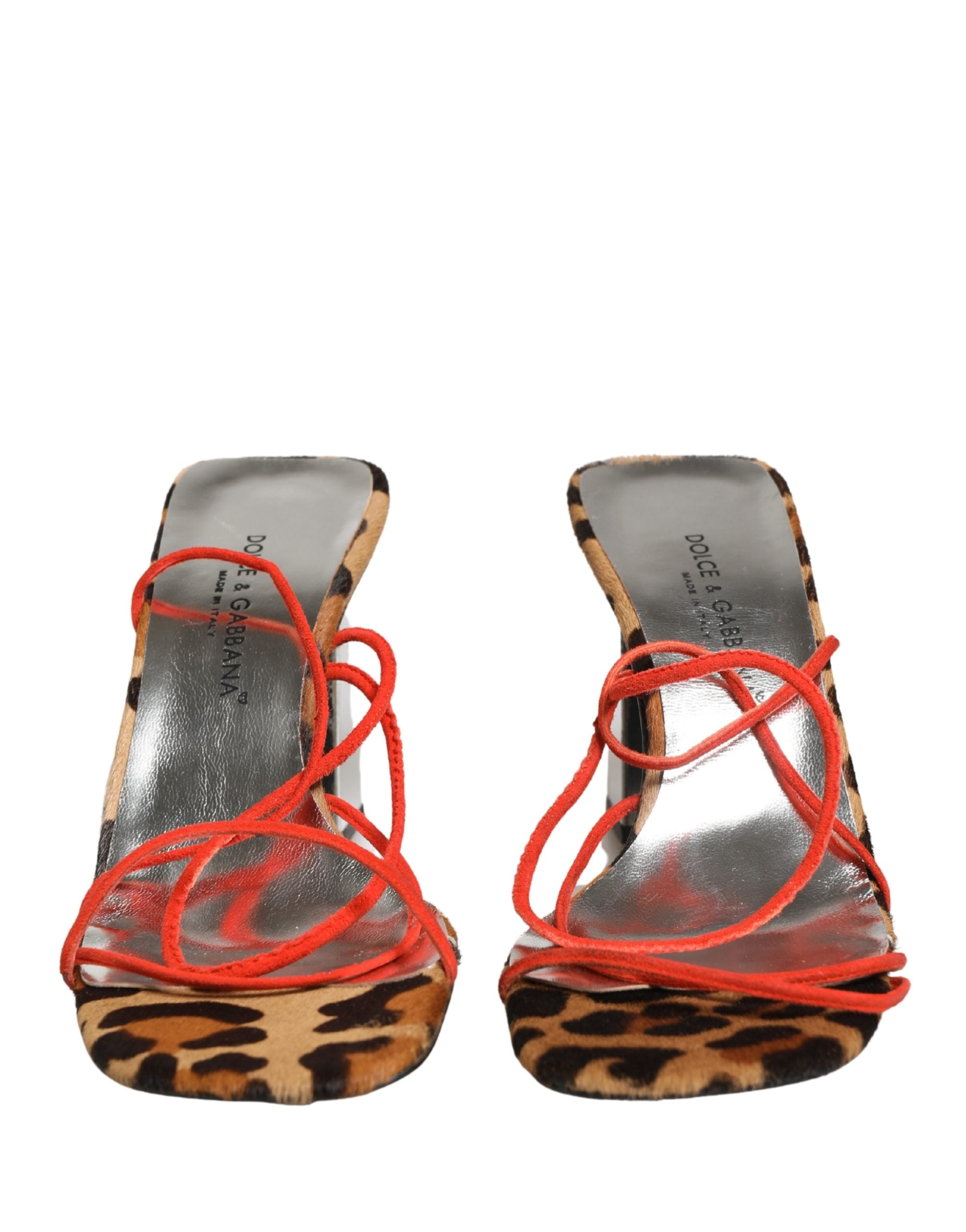Multicolor Leather Block Heels Sandals Shoes - ventzia