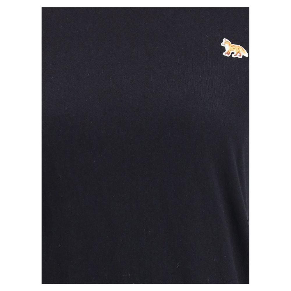 Black Cotton T-Shirt - ventzia