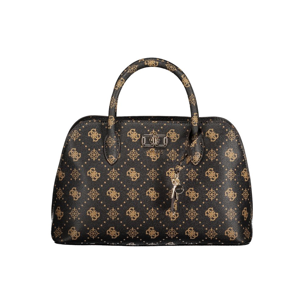 Marrone Polyurethane Woman Handbag - ventzia