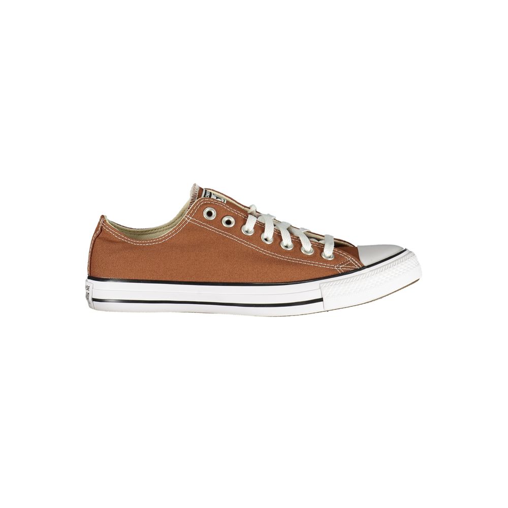 Brown Polyester Low Top Sneakers - ventzia