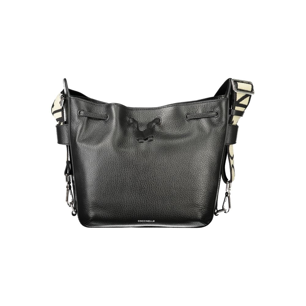 Black Leather Handbag - ventzia