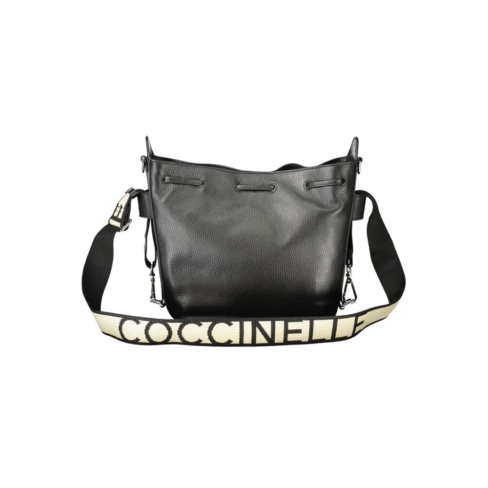Black Leather Handbag - ventzia