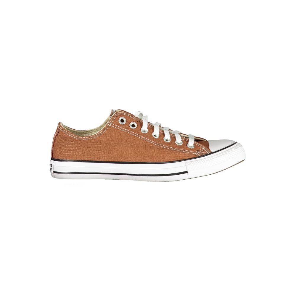 Brown Polyester Athletic Sneakers - ventzia
