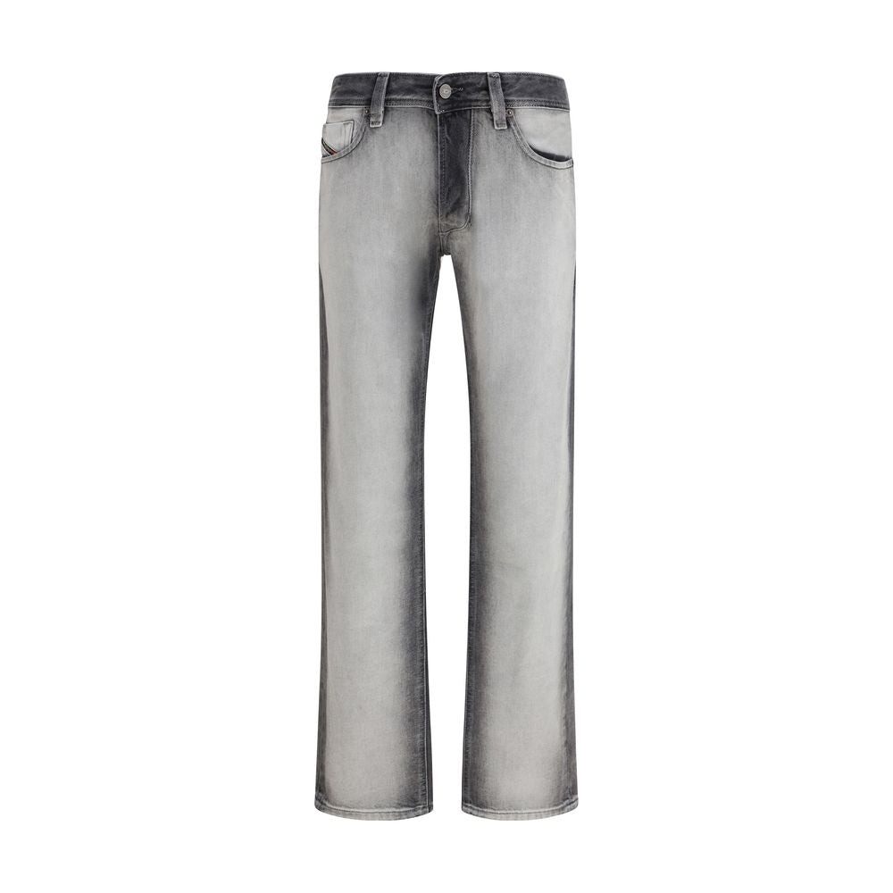 Gray Cotton Bootcut Jeans - ventzia