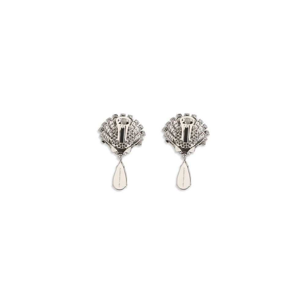 Silver Metal Earrings - ventzia