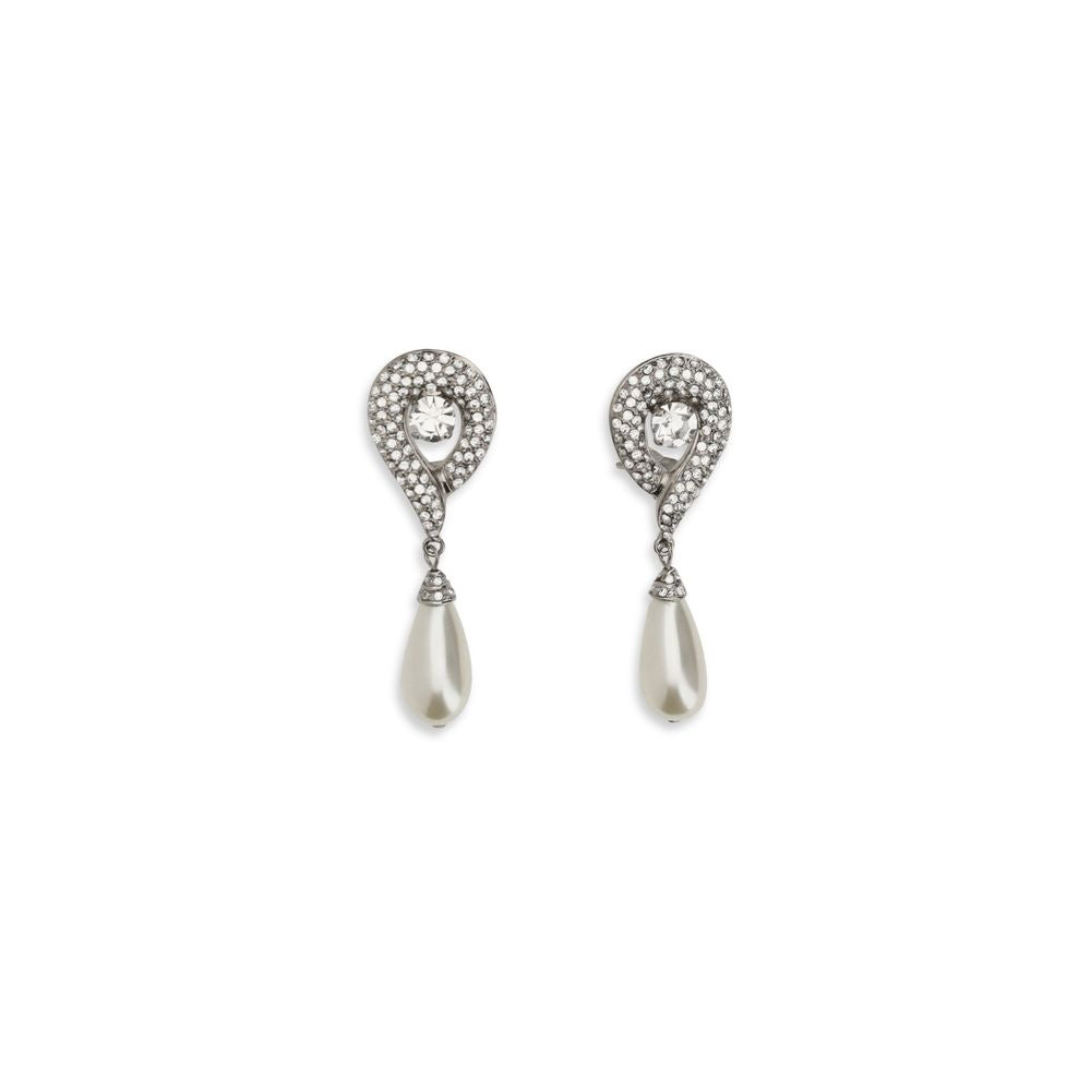Silver Brass Earrings - ventzia