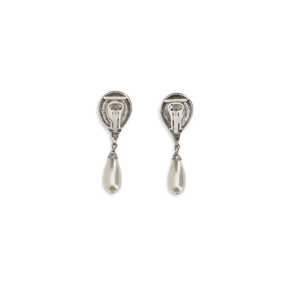 Silver Brass Earrings - ventzia
