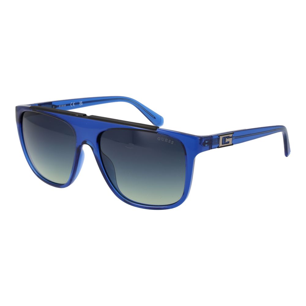 Blue Stainless Steel Sunglasses - ventzia
