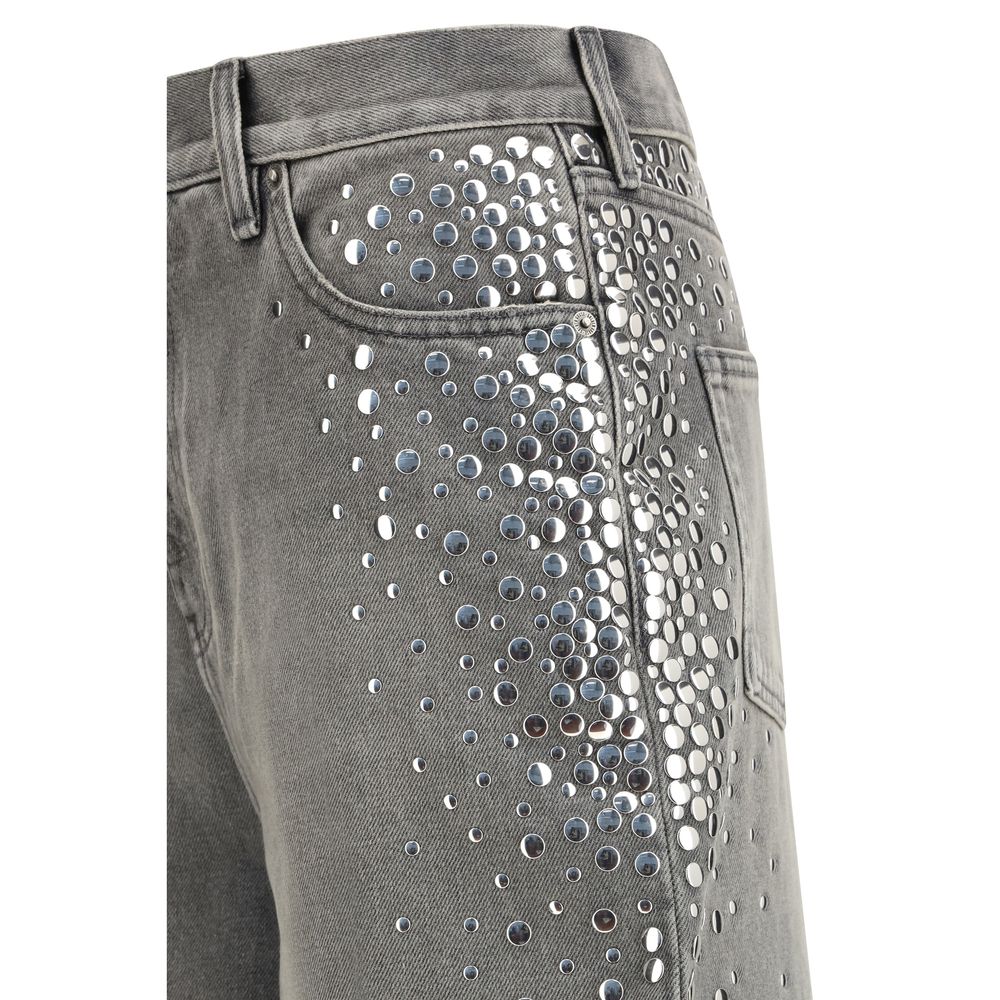 Gray Cotton Jeans Denim - ventzia