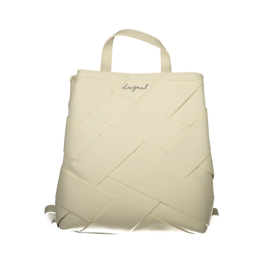 Bianco Poliuretano Female Mini Backpack - ventzia