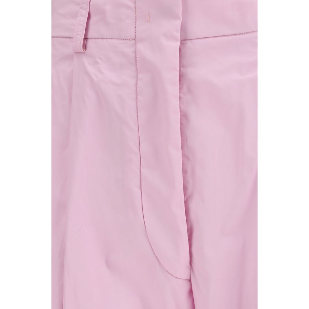 Multicolor Cotton Casual Pants