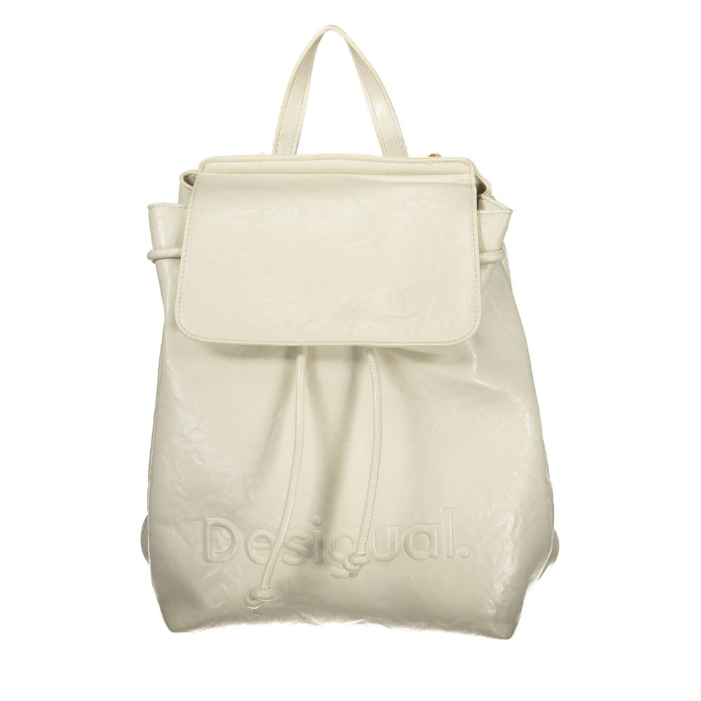White Polyethylene Backpack - ventzia