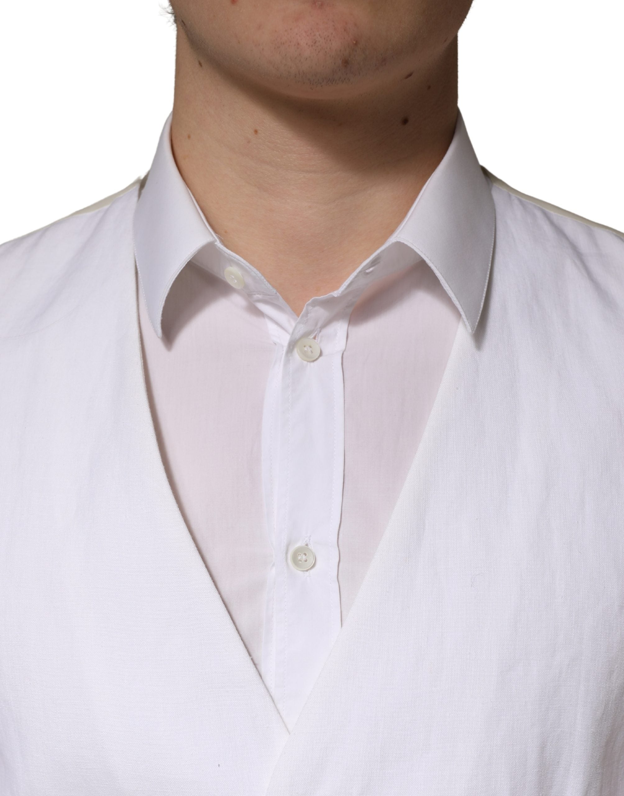 White SARTORIA Linen 2 Piece Men Formal Suit - ventzia
