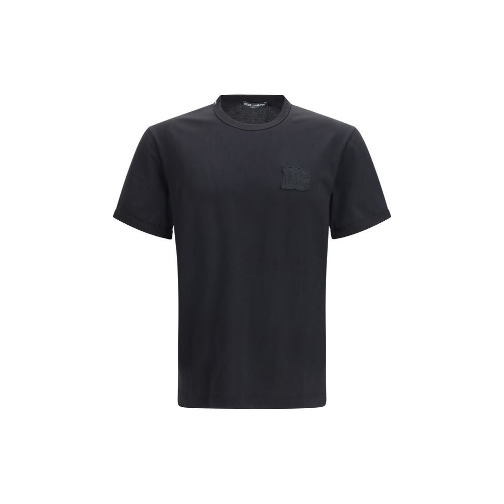 Black Cotton T-Shirt - ventzia
