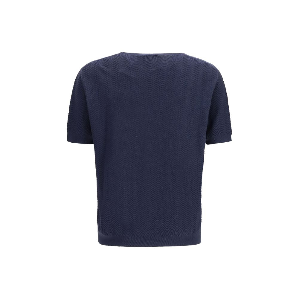 Blue Silk Sweatshirt - ventzia