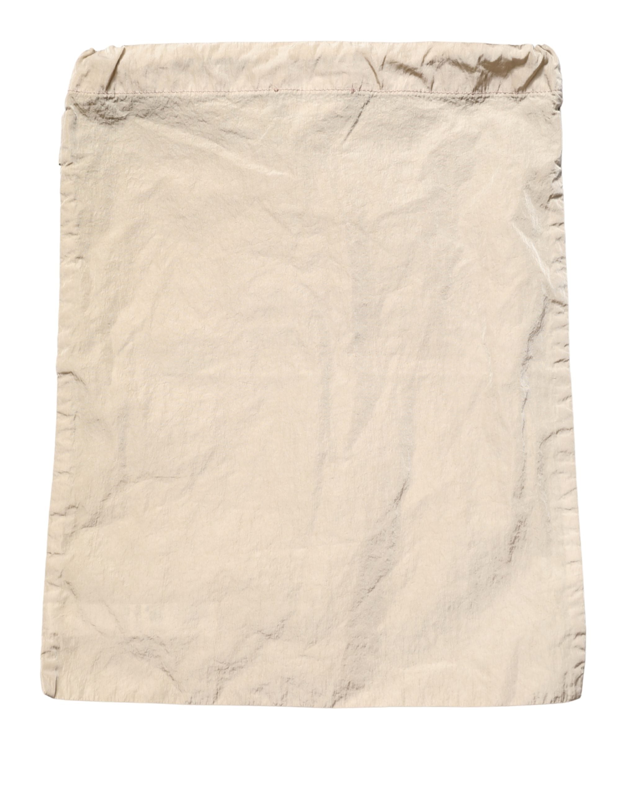 Brown Nylon Drawstring Swim Shorts Swimwear - ventzia