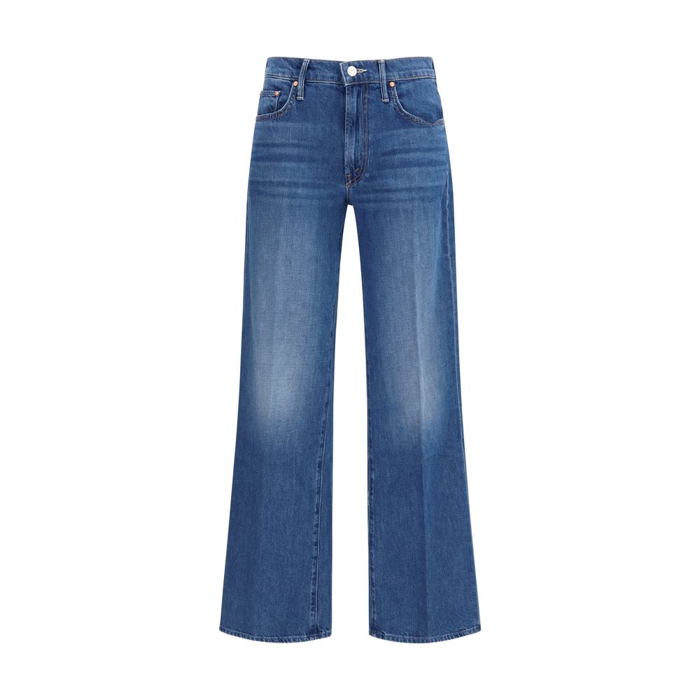 Blue Cotton Relaxed Fit Jeans - ventzia