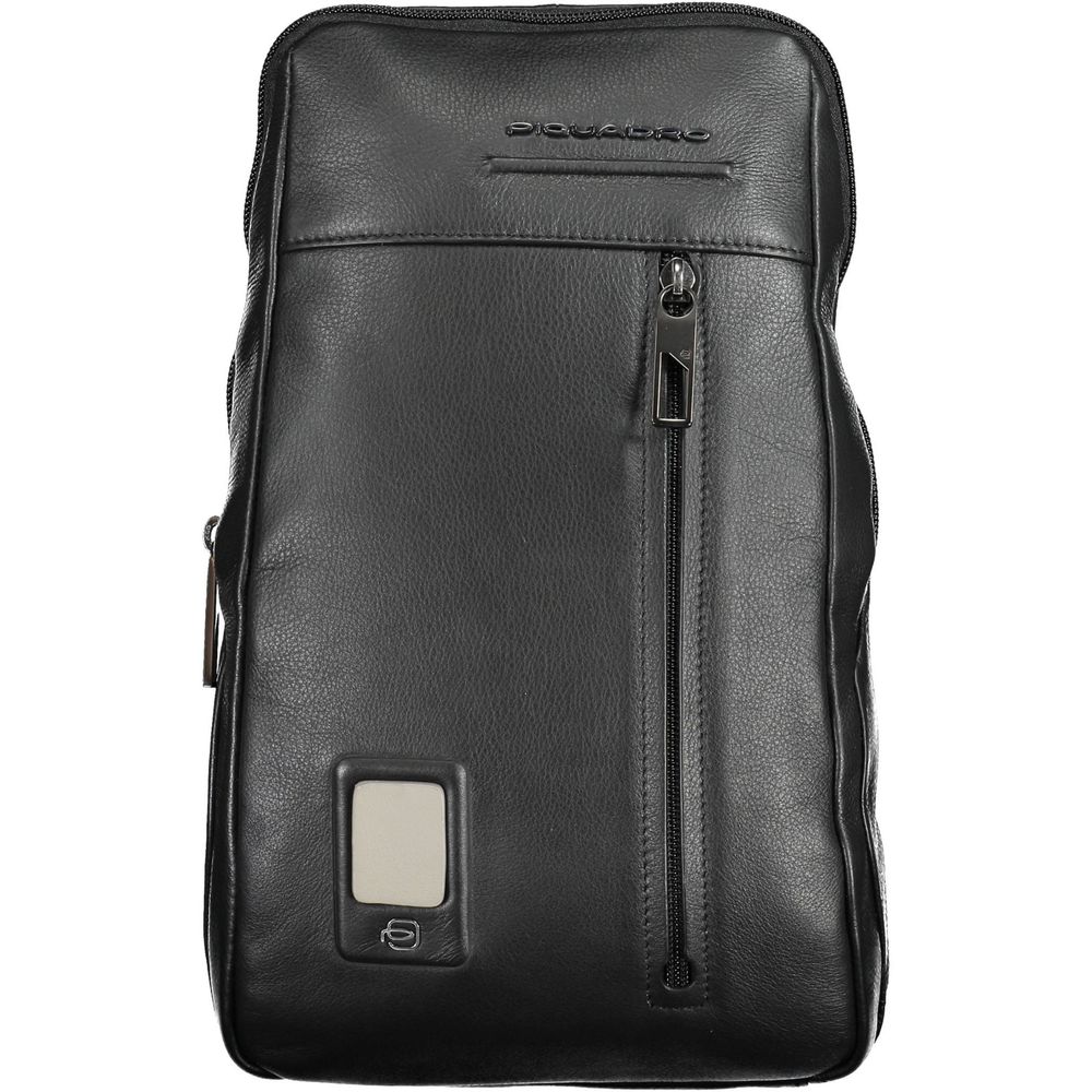 Nero Leather Mens Shoulder Bag - ventzia