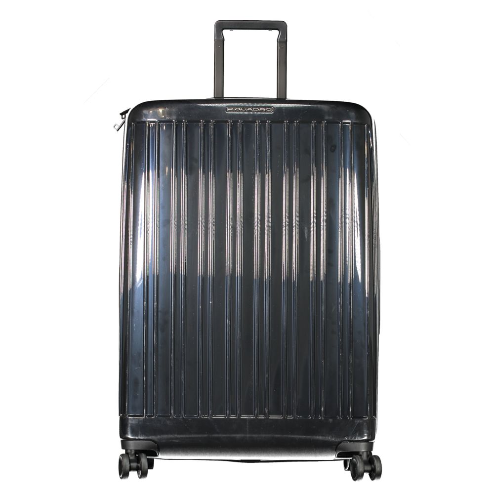 Black Polycarbonate Men's Travel Trolley - ventzia