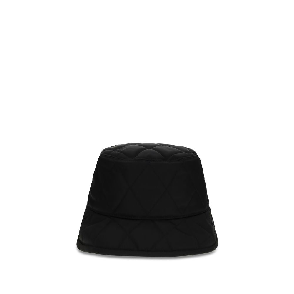 Black Polyamide Bucket Hat - ventzia