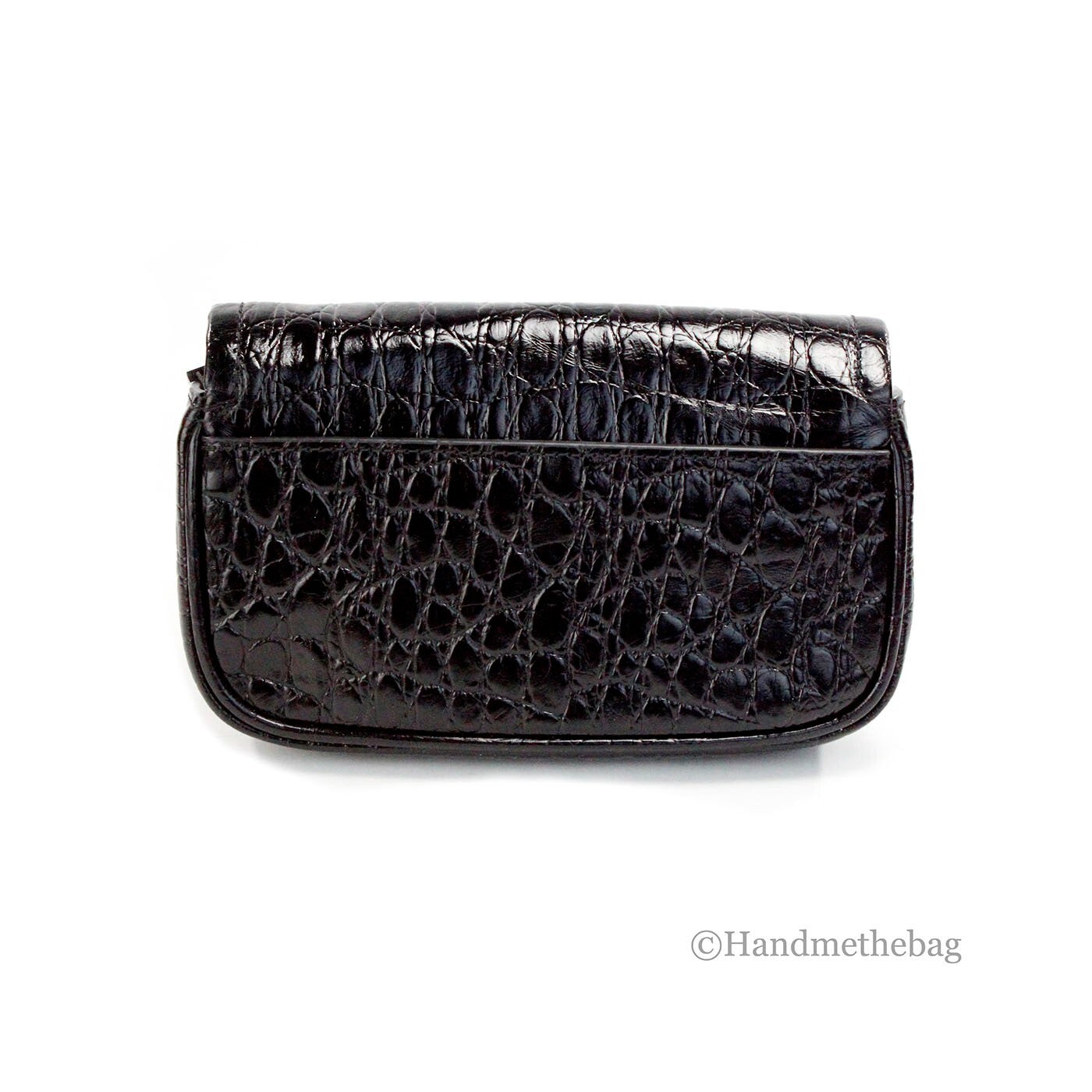 Marc Jacobs The Mini Shoulder Bag Black Embossed Leather Crossbody Bag - ventzia