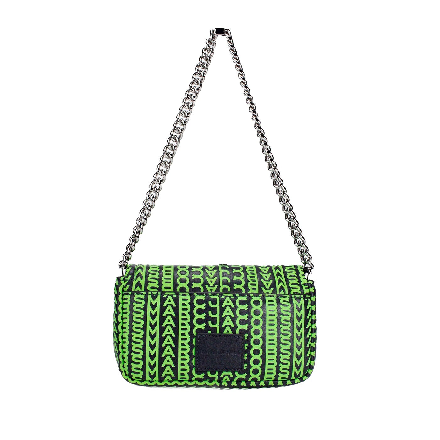 Marc Jacobs Neon Green The Monogram Leather J Marc Mini Shoulder Bag Crossbody - ventzia