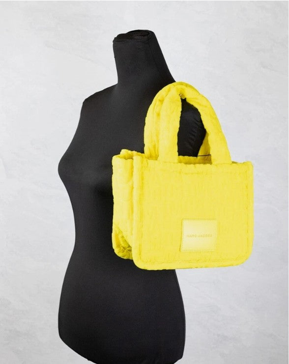 Marc Jacobs The Monogram Terry Tote Small Golden Kiwi Shoulder Bag Purse - ventzia