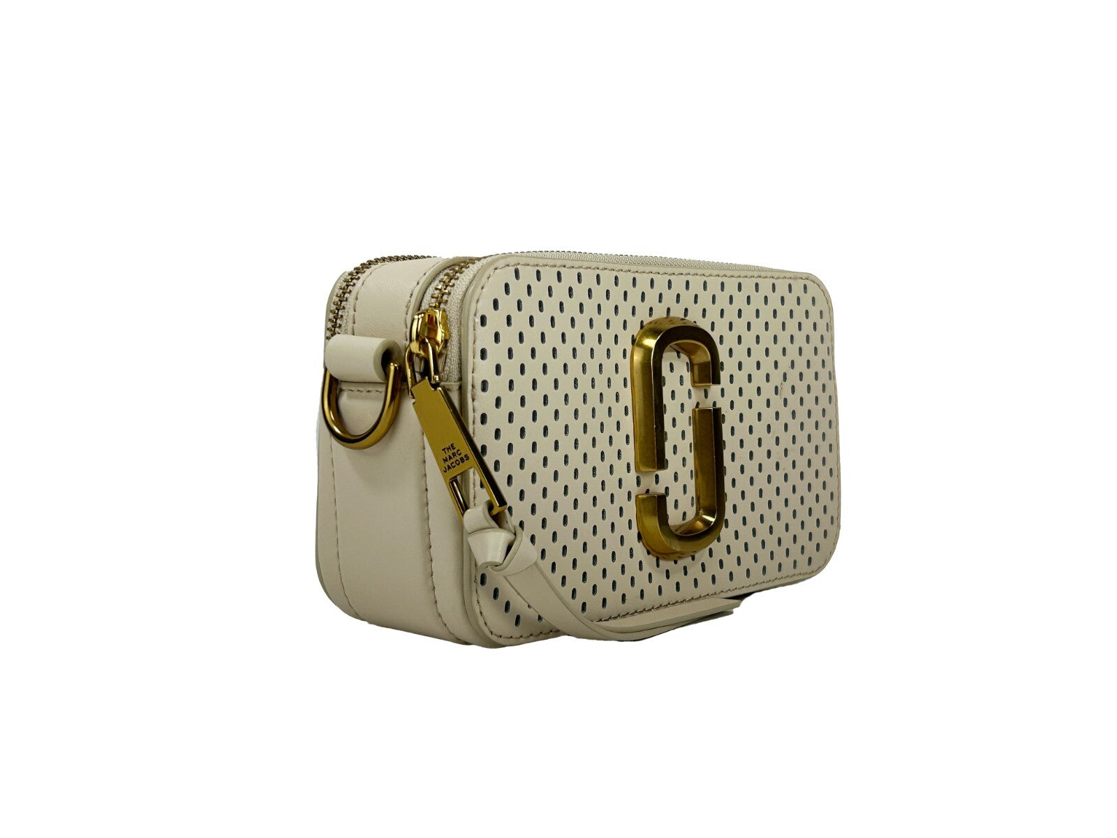 Marc Jacobs The Snapshot Perforated Crossbody Bag - ventzia