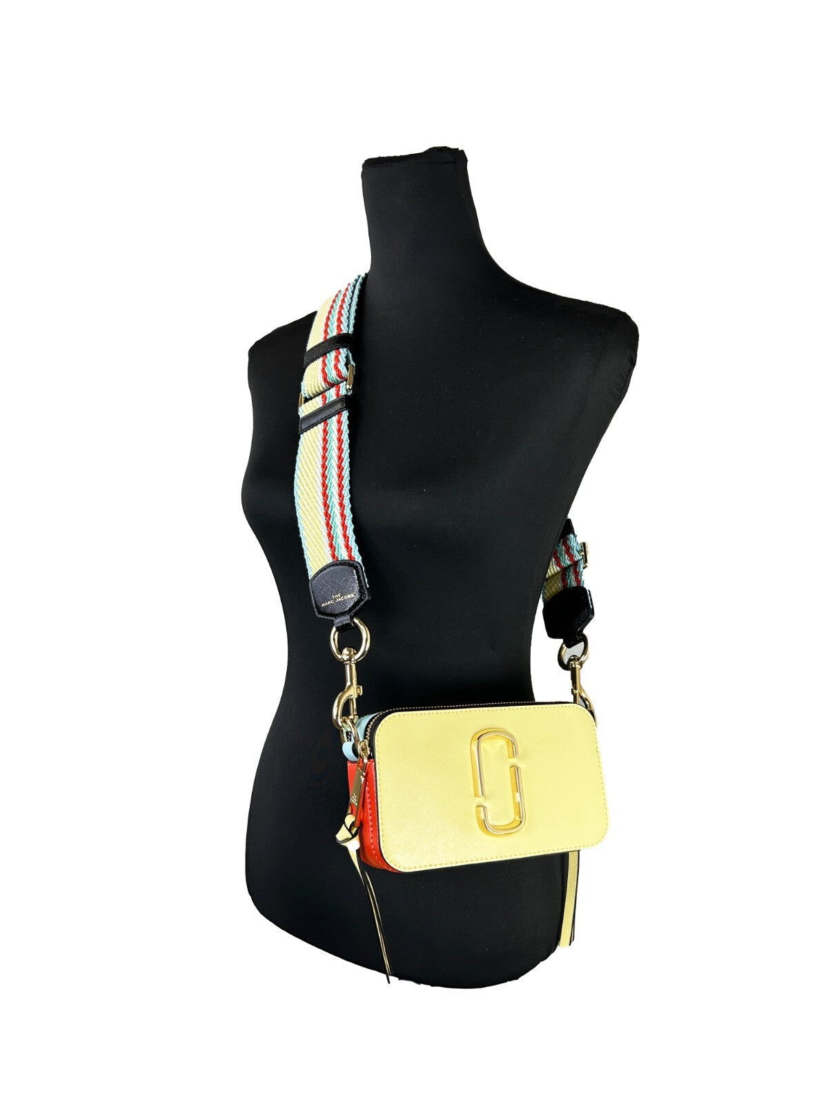 Marc Jacobs The Snapshot Crossbody Bag (Pastel Yellow Multi) - ventzia