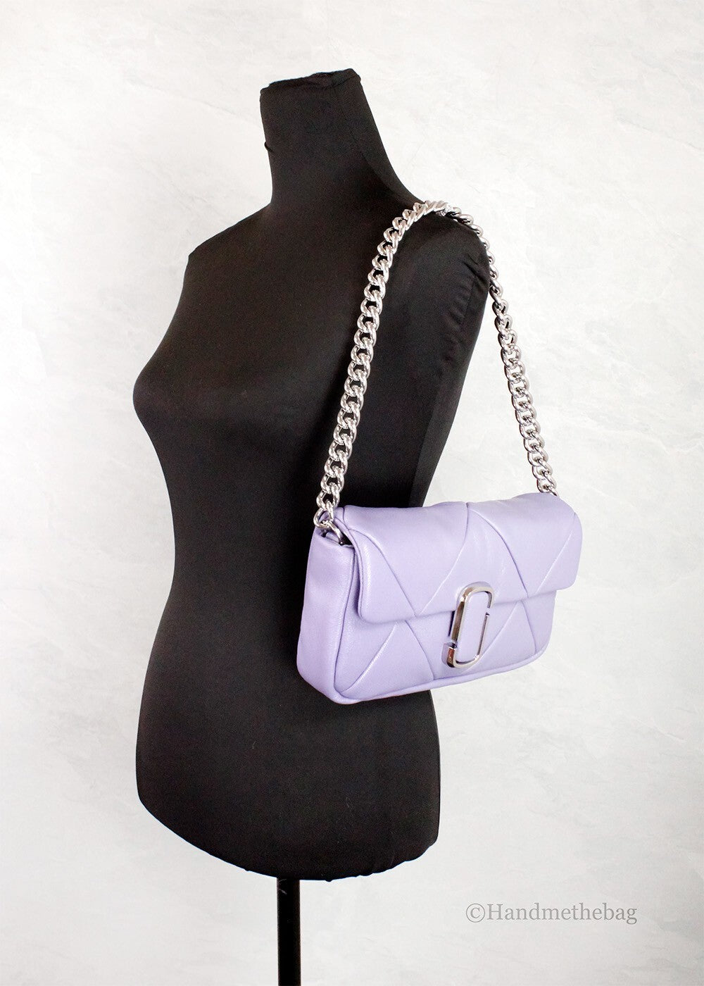 Marc Jacobs The J Marc Daybreak Diamond Quilted Leather Shoulder Crossbody Bag - ventzia