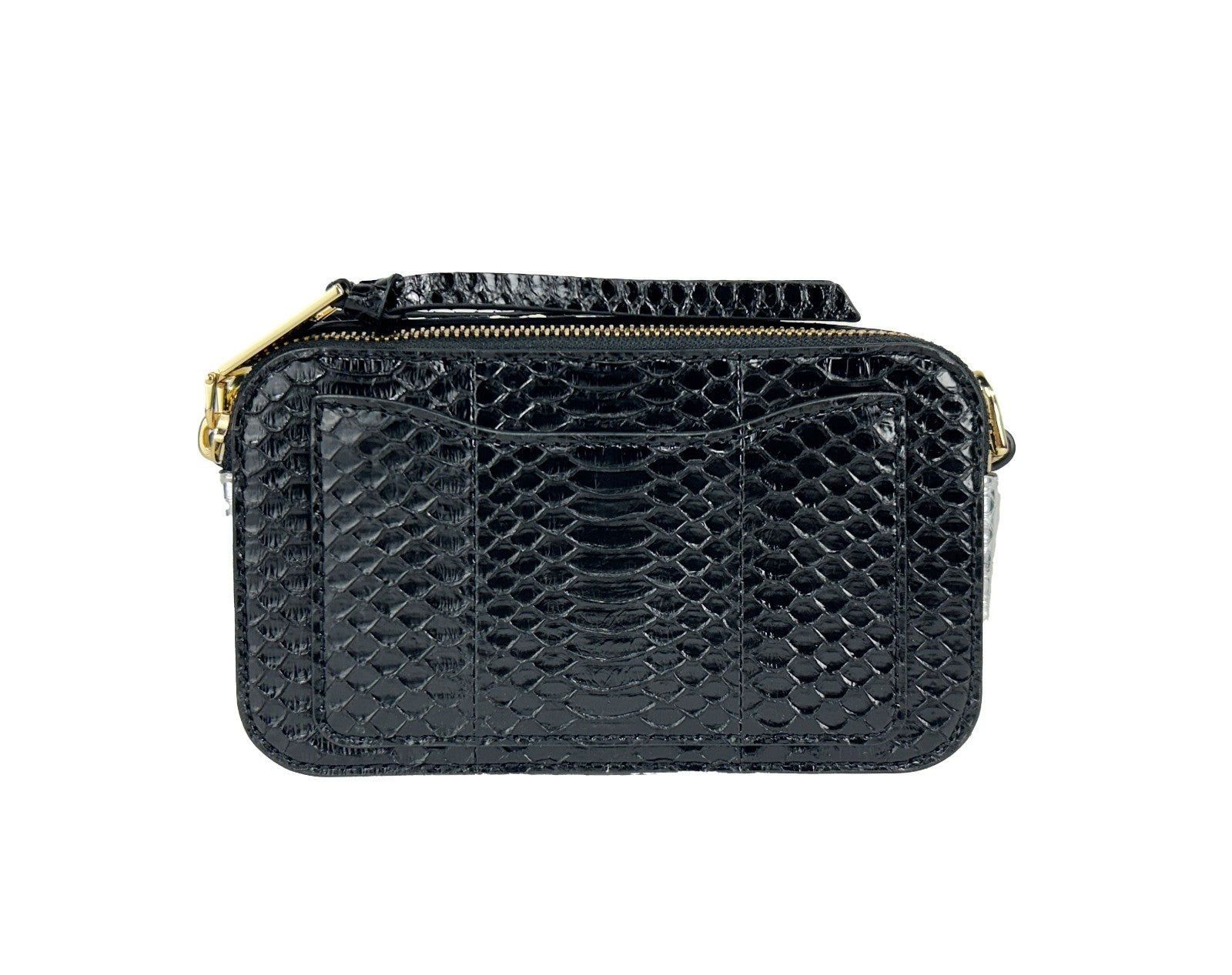Marc Jacobs The Snapshot Snake Skin Crossbody Bag - ventzia