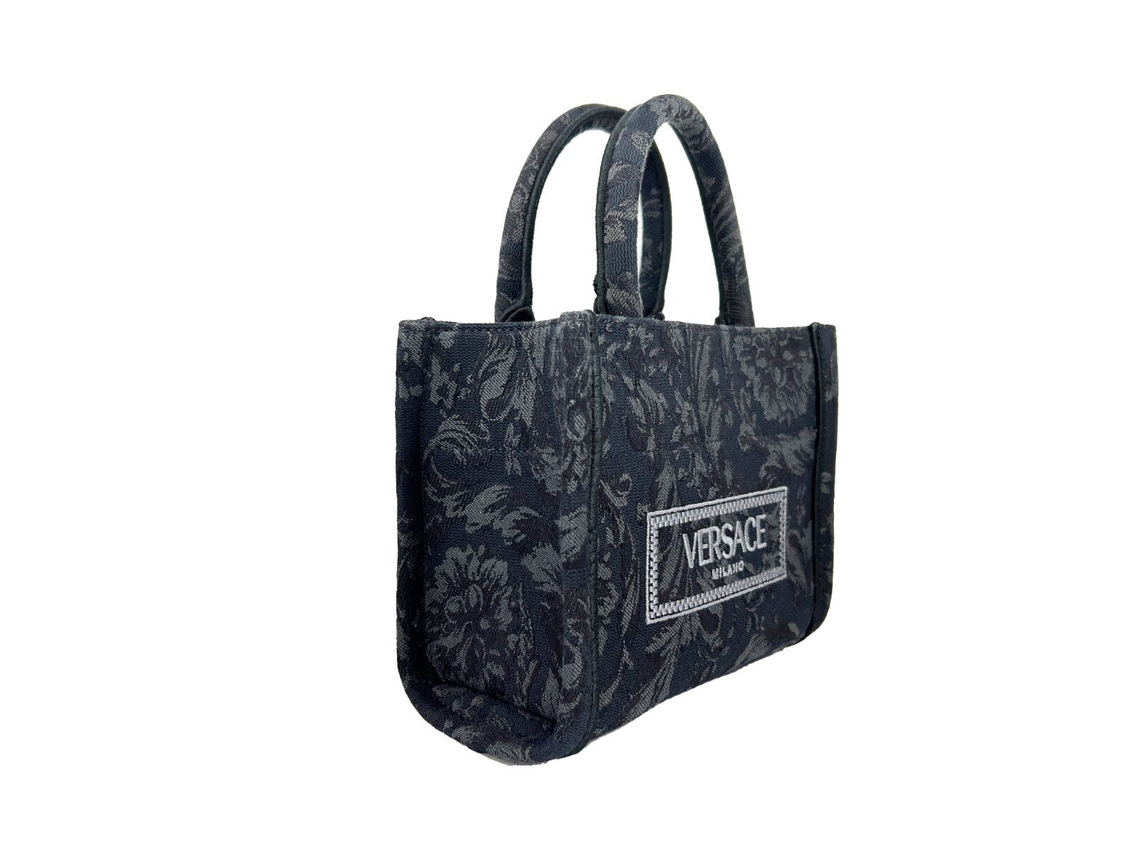 Versace Women'S 'Extra Small Athena' Shopping Bag Black - ventzia