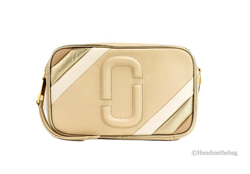 Marc Jacobs The Moto Shot 21 Curds Leather Camera Crossbody Purse Bag - ventzia