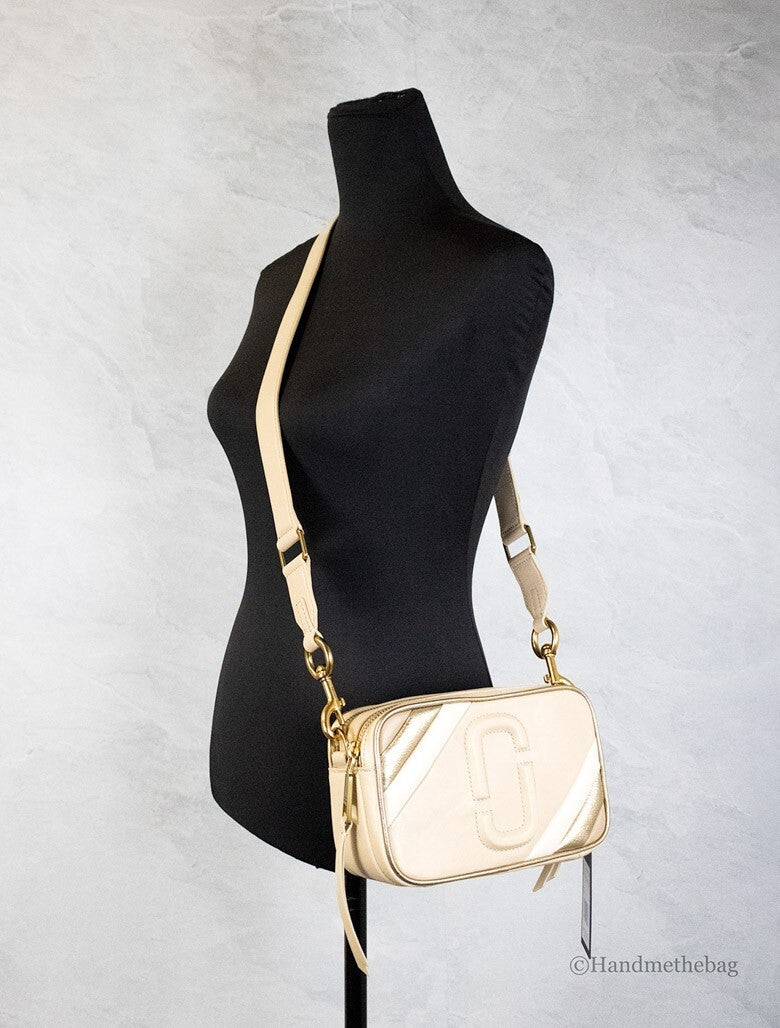 Marc Jacobs The Moto Shot 21 Curds Leather Camera Crossbody Purse Bag - ventzia