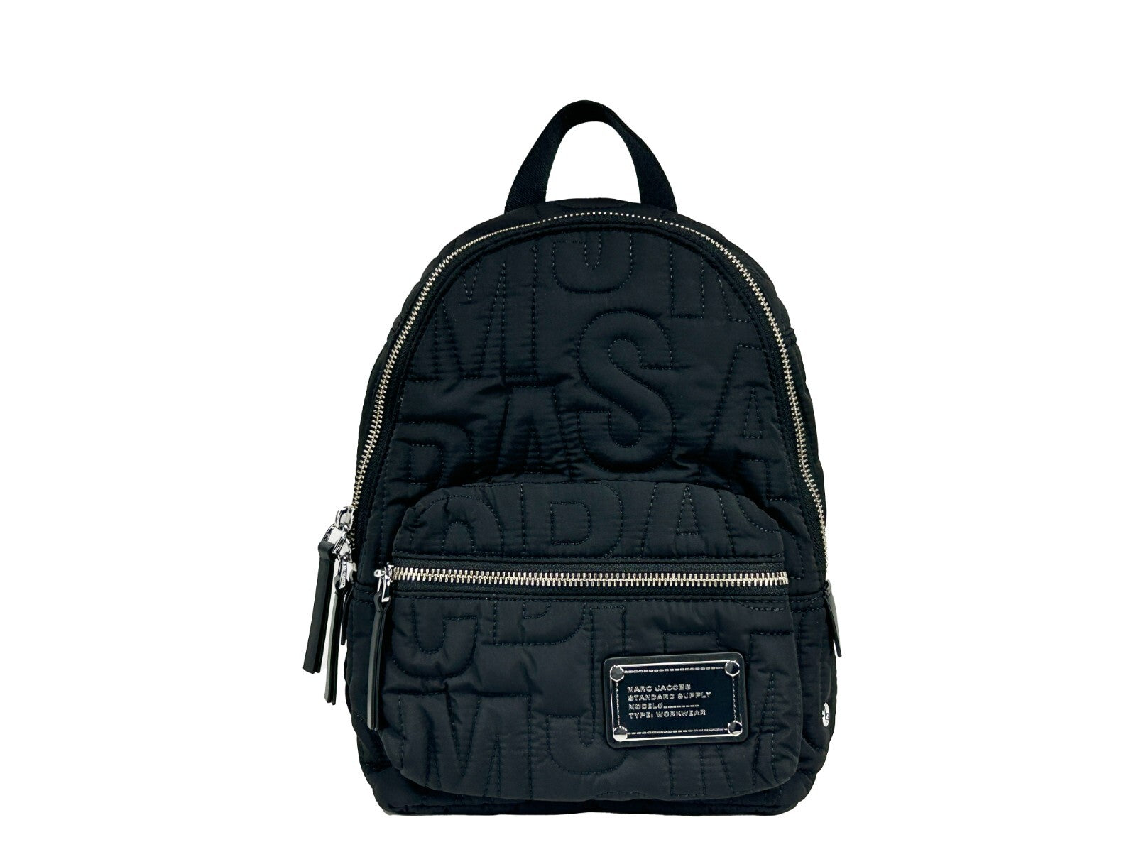 Marc Jacobs Small Black Quilted Backpack Bookbag - ventzia