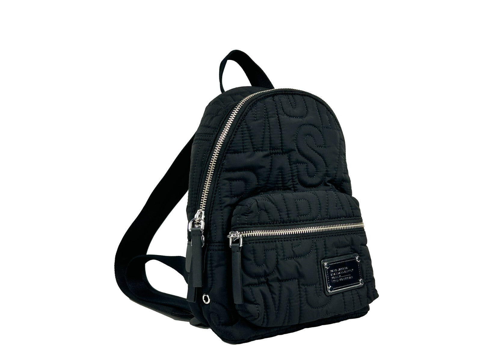 Marc Jacobs Small Black Quilted Backpack Bookbag - ventzia