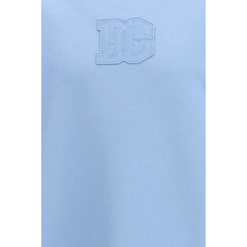 Blue Cotton Sweatshirt - ventzia