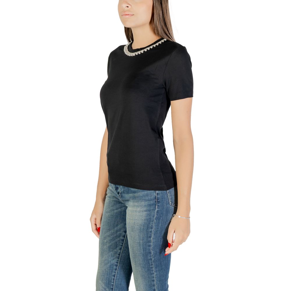 Black Cotton T-Shirt - ventzia