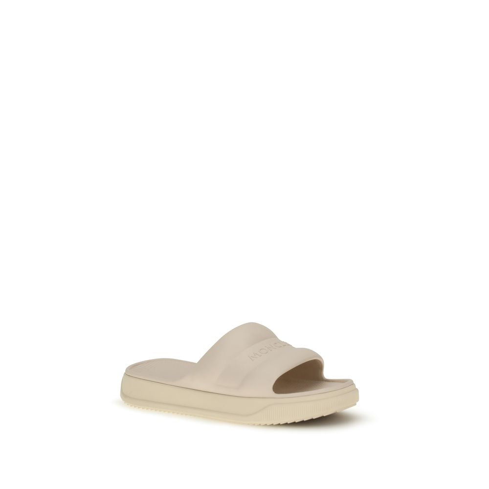 Beige Rubber Sandals - ventzia