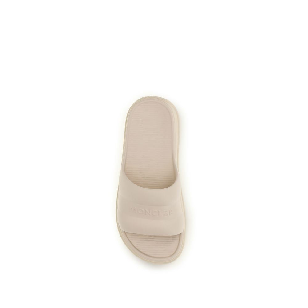 Beige Rubber Sandals - ventzia