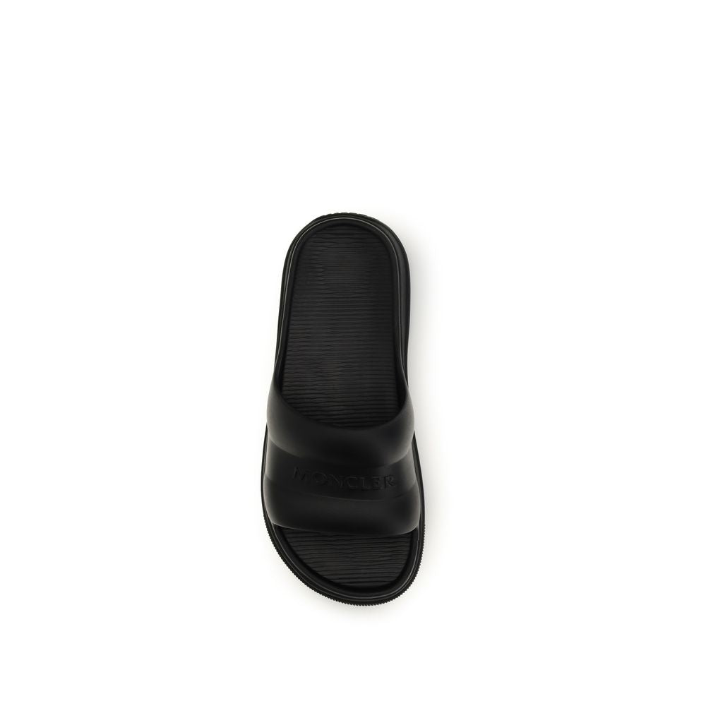 Black Rubber Sandals - ventzia