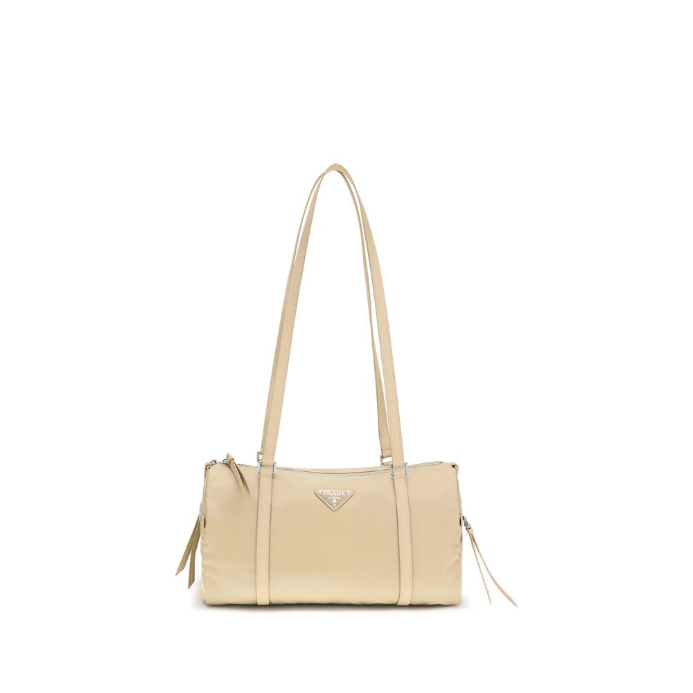 Beige Polyamide Handbag - ventzia
