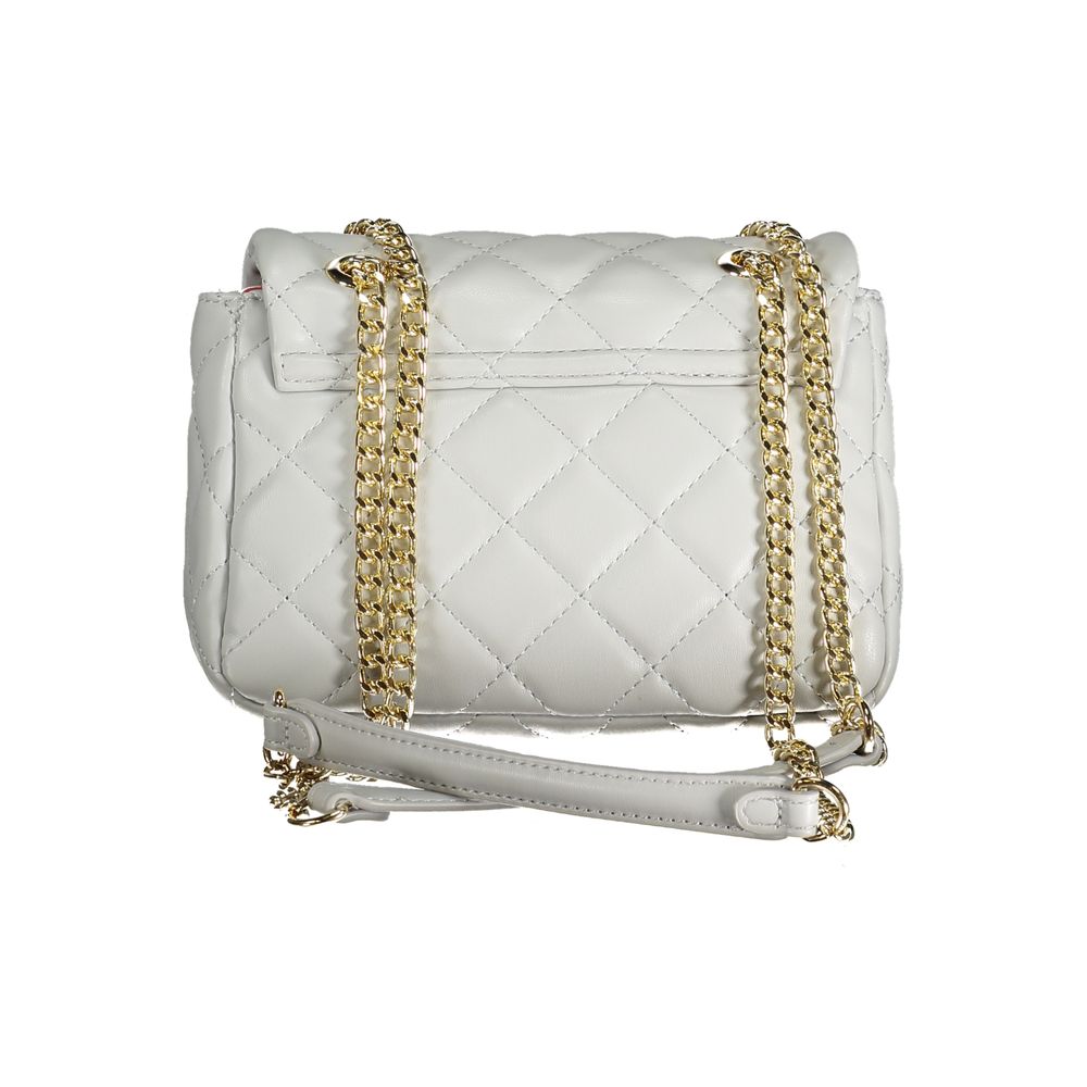 Grigio Polyurethane Women Shoulder Bag - ventzia